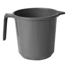 Kuber Industries Plastic Lightweight, Unbreakable Bathroom Mug 1.5 Litre (Grey, Pack of 6)
