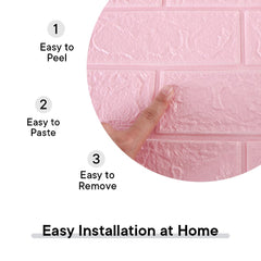 Kuber Industries Foam Brick Pattern 3D Wallpaper for Walls | Soft PE Foam | Easy to Peel, Stick & Remove DIY Wallpaper | Suitable on All Walls | Pack of 5 Sheets, 70 cm X 77 cm