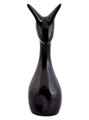 Kuber Industries Ceramic Figurines Deer Family Showpiece|Deer Set for Home Decor,Abstract Animal Statue (Black,Red,White)