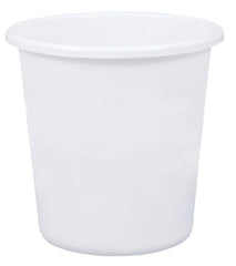 Kuber Industries Plastic Garbage Waste Dustbin/Recycling Bin for Home, Office, Factory, 5 Liters (White)-KUBMART11741