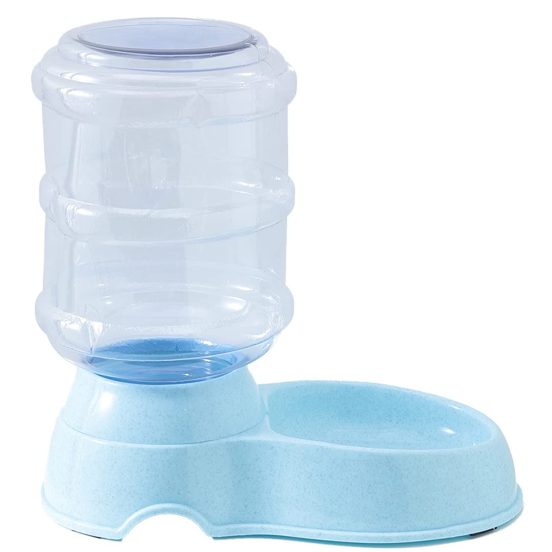 Kuber Industries Automatic Pet Water Dispenser I 3.5L Capacity | Self-Dispensing Gravity Waterer I For Cats, Dogs, Birds I Automatic Refillable Water Bottle I Reusable, Durable | Stylish Dog Accessories for Indoor & Outdoor Use| 3500ML | Blue