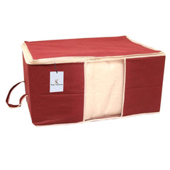 Kuber Industries 3 Piece Non Woven Underbed Storage Organiser Set, Extra Large, Maroon (CTS039)