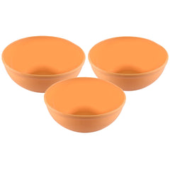 Kuber Industries Bowls|Plastic Dishwasher Safe Bowl|Serving Bowls|Bowls for Kitchen|Microwave Safe Bowls for Salad|Soup|Pasta|1500 ML|Pack of 3 (Yellow)