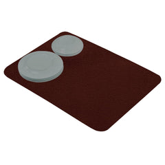 Heart Home Dish Drying Mat | Microfiber Kitchen water Absorbent Mat | Reversible Drying Mat for Kitchen Utensils | Kitchen Utensils Mat | 38x50 cm | Brown