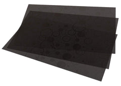 Kuber Industries Circle Design 6 Pieces PVC Refrigerator/Fridge Multipurpose Drawer Mat Set(Black) - CTKTC032354