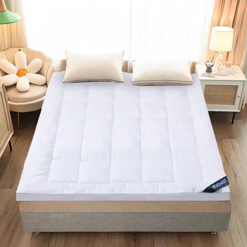 Kuber IndustriesMattress Topper/Padding|Mattress for Comfortable Sleep 6 x 6 Feet|WHITE
