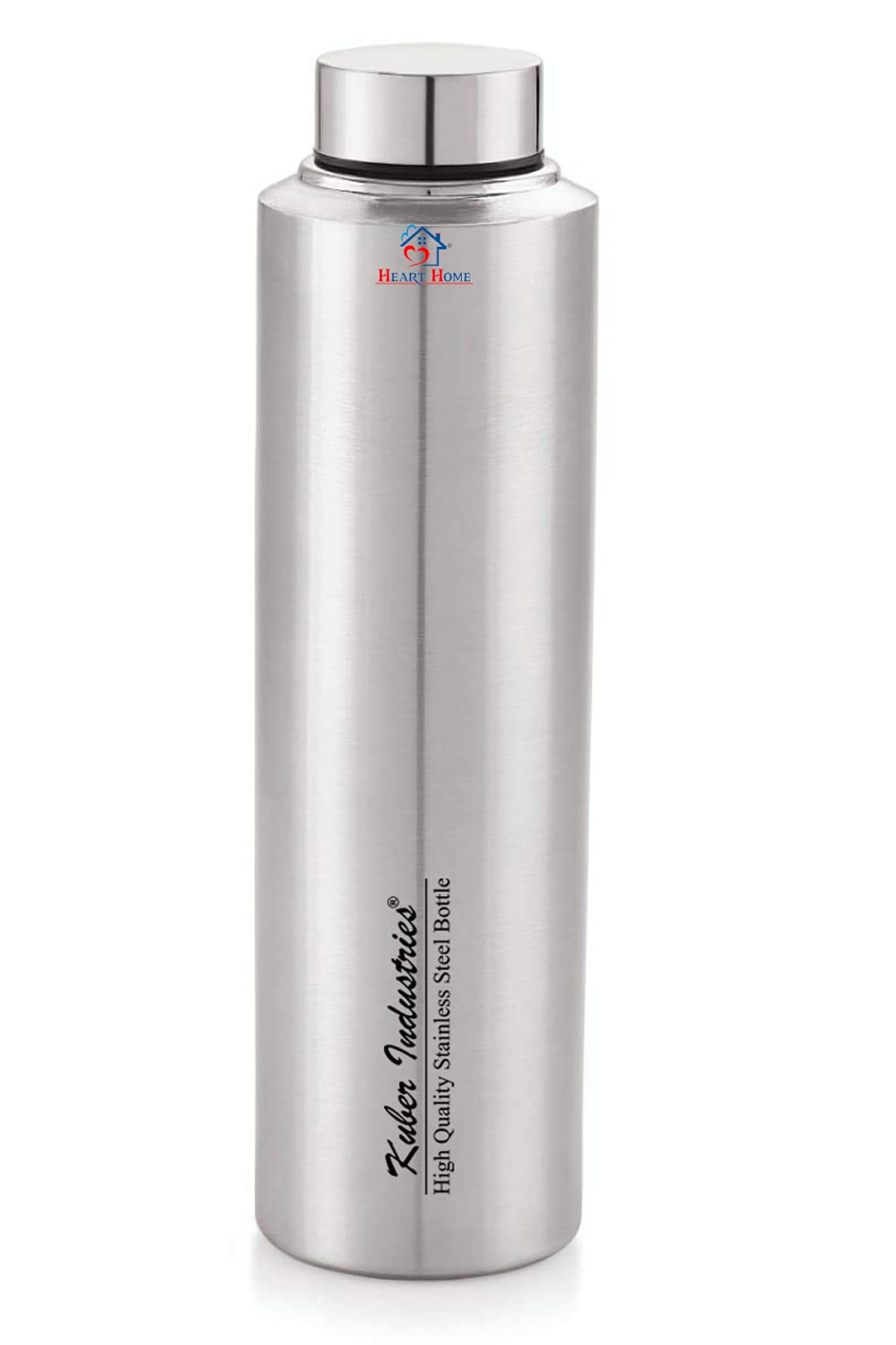 Heart Home Stainless Steel Fridge Water Bottle, 700 ML (Silver), Standard