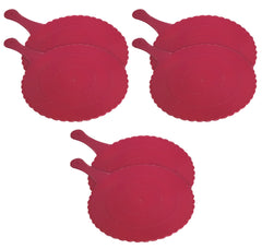 Kuber Industries Plastic Lightweight Handfan|Hath Pankha|Beejna for Natural Cooling Air Home Decor and Travel Useful, Pack of 6 (Pink)