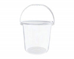 Kuber Industries Plastic Bucket for Bathroom, 16 Litre, Transparent