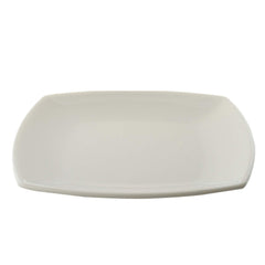 Kuber Industries 4 Pieces Unbreakable Virgin Plastic Square Microwave Safe Dinner Plates (White) - CTLTC44468