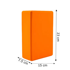 Homestic High-Density Yoga Block|Lightweight & Portable Yoga Brick|Improve Strength & Flexibility (Orange)
