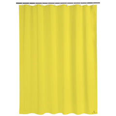 Kuber Industries 2 Pieces PEVA Shower Curtain Liner, Heavy Duty Plastic Shower Curtain with Hooks for Bathroom, Bathtub, 70" x 80", Yellow-KUBMART11534