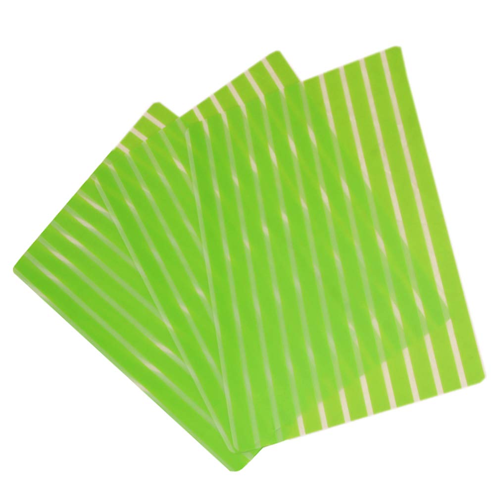 Kuber Industries 3 Piece Self Lining Design PVC Fridge Mat Set - 18"x12", Green