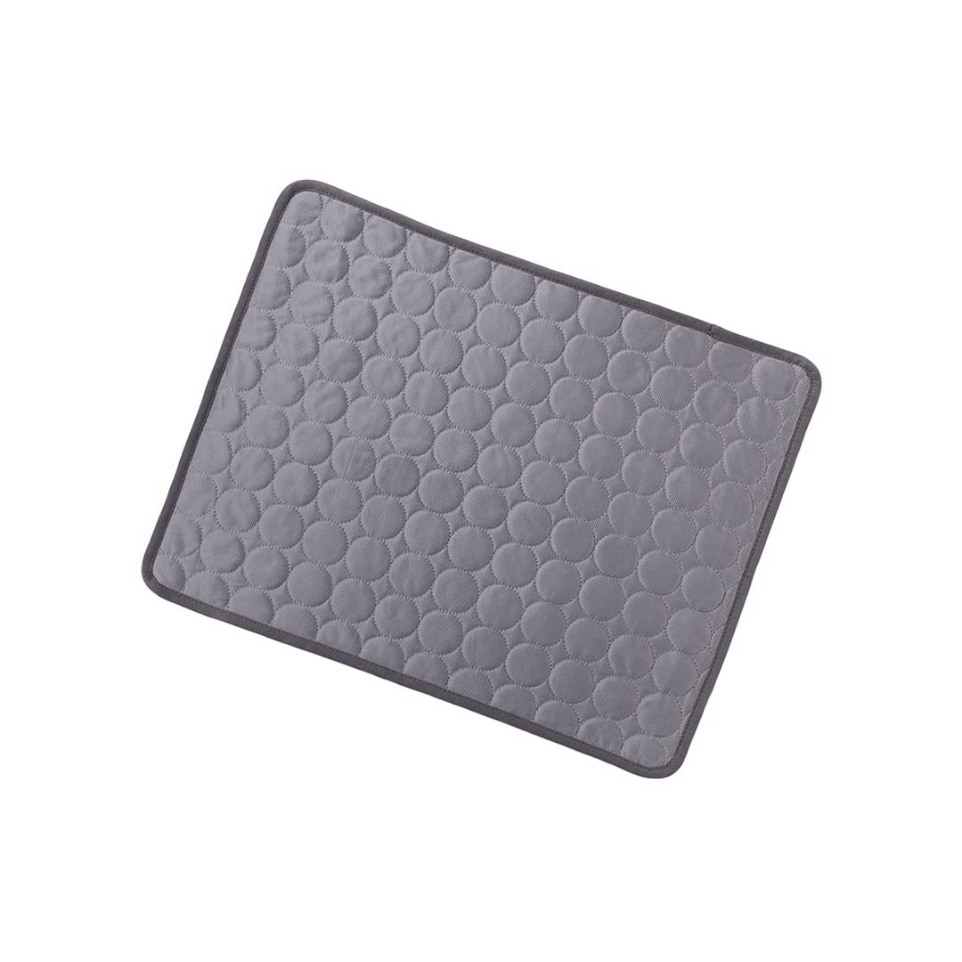 Kuber Industries Rectangular Dog & Cat Bed|Multi-Utility Self-Cooling Pad For Dog & Cat|Light-weight & Durable Dog Bed|ZQCJ001G-XS|Grey