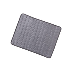 Kuber Industries Rectangular Dog & Cat Bed|Multi-Utility Self-Cooling Pad For Dog & Cat|Light-weight & Durable Dog Bed|ZQCJ001G-XS|Grey