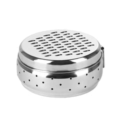 Kuber Industries Stainless Steel Grater with Storage|Stainless Steel, Multifunctional Use & Refrigerator Safe|Light Weight & Durable|Cheese,Carrot & Coconut Grater Lid with Ventilated Box