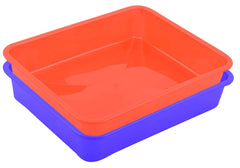 Kuber Industries 2 Piece Plastic Multipurpose Stationary Tray, Small