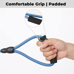 Kuber Industries Dog Harness For Medium Dogs & Leash Set|Premium Metal Hook|Hand Spliced Belt For Added Strength |PDMGL-005-3 |Blue