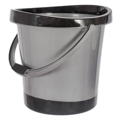 Kuber Industries Plastic Unbreakable Strong Bathroom Ultra Bucket with Handle,18 LTR,(Gray)