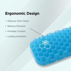 Heart Home Water Bottle & Mouse & Keyboard Wrist Pad Combo Set | Office Desk Combo Set | Insulated Bottle With Handle | Pain Relief Wrist Pad | 1000 ML | HH-22111A-T-D001-T-D002 | Multi