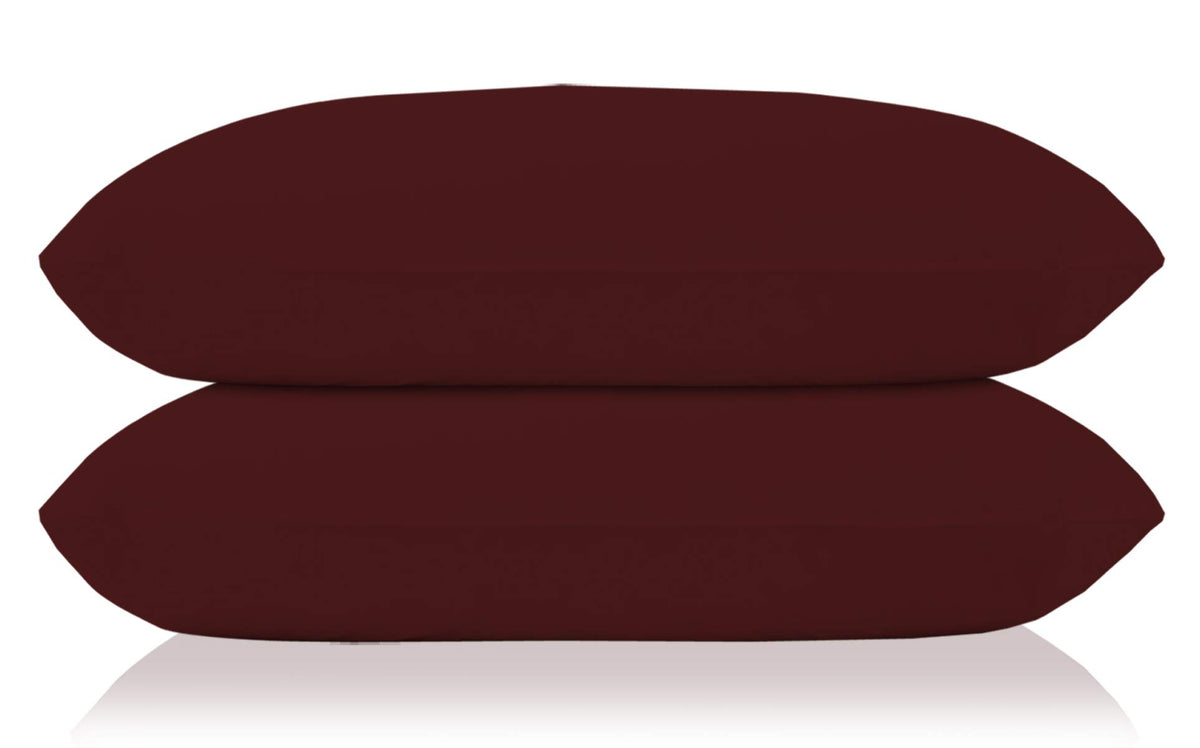 Kuber Industries Comfort Microfiber Filled Pillow for Bed Room, 16"x24" (Brown)-Pack of 2 (F_26_KUBMART016832)