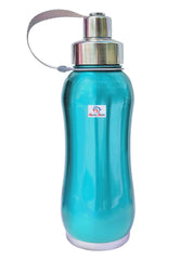 Heart Home Stainless Steel Insulated Water Bottle With Strainer For Home & Traveling, 1Ltr. (Blue) 54HH4311.