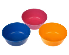 Kuber Industries Bowls|Plastic Dishwasher Safe Bowl|Serving Bowls|Bowls for Kitchen|Microwave Safe Bowls for Salad|Soup|Pasta|1000 ML|Pack of 3 (Multicolor)