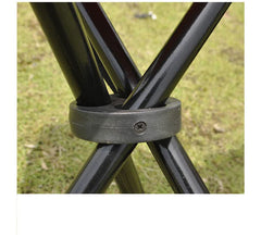 Kuber Industries Portable Stool for Travelling|Foldable Outdoor Sitting Chair|Tripod 3 Leg Chair for Camping, Picnic, Hiking|Green|