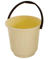 Heart Home Bucket|Plastic Bucket for Bathroom|Bucket for Bathing|Unbreakable Bucket with Handle|16 Liter|Pack of 2 (Blue & Yellow)