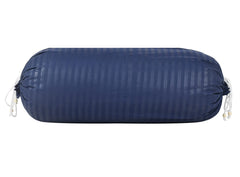Kuber Industries Linning Design Soft & Luxurious Decorative Cotton Bolster Cover- Set of 2, 16"x32" (Blue)-44KM0160