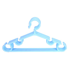 Kuber Industries Kids Hanger | Plastic Baby Clothes Hanger | Hanger for Wardrobe | Kids Hangers for Clothes | Hanger for clothes | Mizano Kids Hangers | 5 Piece | Sky Blue