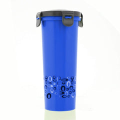 Kuber Industries Virgin Plastic klick Big Glass 2 Piece Tumbler/airtight Container Leakproof Storage with Lid 500ml (Multi)