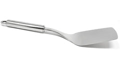 Heart Home Multiuses Serving & Cooking Stainless Steel Kitchen Tool & Utensil, Set of 2 (Slotted Turner & Spatula) (Silver)