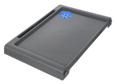 Heart Home Multiuses Plastic Study Desk/Laptop Table with Pencil Stand for Home & Office (Grey) 52HH4104