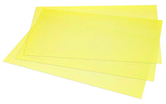 Kuber Industries 3 Piece Self Lining Design PVC Fridge Mat Set - 18"x12", Yellow