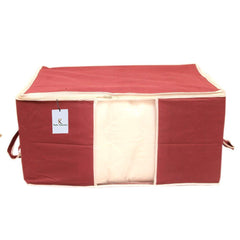 Kuber Industries 3 Piece Non Woven Underbed Storage Organiser Set, Extra Large, Maroon (CTS039)