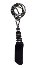 Kuber Industries Polyester 12 Pieces Curtain Tie Back Tassel Set (Brown) -CTKTC12877