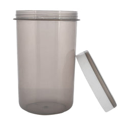 Kuber Industries Containers Set for Kitchen|BPA-Free Plastic 500 ML Storage Containers Set with Spoon for Kitchen Set of 3 (Gray)