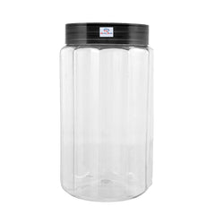 Heart Home Food Grade Odourless BPA Free Plastic Kitchen Container Set with Airtight Lid,1800ml, Set of 6 (Grey)-HS42KUBMART25052