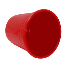 Kuber Industries Plastic Dustbin|Portable Garbage Basket & Round Trash Can for Home,Kitchen,Office,College,5 Ltr.(Red)