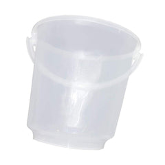 Heart Home 2 Pieces Unbreakable Virgin Plastic Strong Transparent Bathroom Bucket 16 LTR (White)- HEART7106
