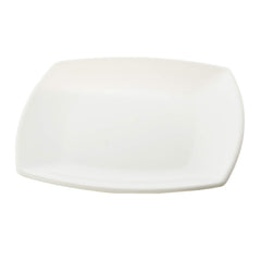 Kuber Industries 4 Pieces Unbreakable Virgin Plastic Square Microwave Safe Dinner Plates (White) - CTLTC44468