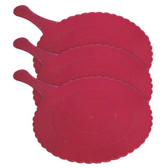 Kuber Industries Plastic Lightweight Handfan|Hath Pankha|Beejna for Natural Cooling Air Home Decor and Travel Useful, Pack of 3 (Pink)