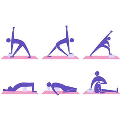 Kuber Industries High-Density Yoga Block|Lightweight & Portable Yoga Brick|Improve Strength & Flexibility (Light Purple)