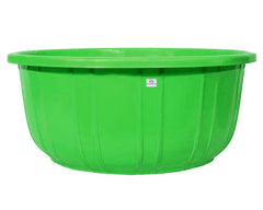 Heart Home Leaf Printed 40 Lt. Multipurpose Unbreakable Plastic Tub |Bath Tub|Washing Tub- Pack of 2 (Green & Red)