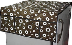 Kuber Industries Cloth 3 Pieces Fridge Mat, 1 Piece Handle Cover and 1 Pieces Fridge Top Cover (Multi)-CTKTC2792