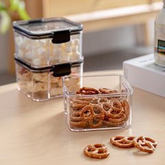 Kuber Industries Extra Small Refrigerator Storage Crisper/Fridge Container with Airtight Lid (Transparent)