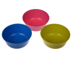 Kuber Industries Bowls|Plastic Dishwasher Safe Bowl|Serving Bowls|Bowls for Kitchen|Microwave Safe Bowls for Salad|Soup|Pasta|500 ML|Pack of 3 (Multicolor)