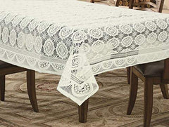 Kuber Industries Circle Design Cotton 6 Seater Dining Table Cover-CTKTC028753