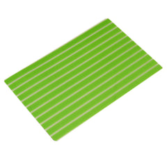 Kuber Industries 3 Piece Self Lining Design PVC Fridge Mat Set - 18"x12", Green